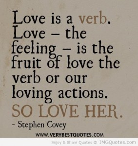 love is a verb