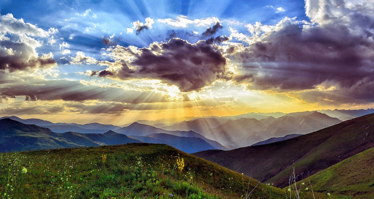 sunset clouds sunburst pxbyEDT