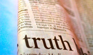Truth in newspaper headline