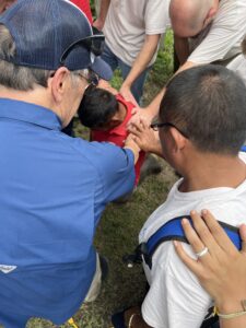 Laying Hands on Pastor Camilio