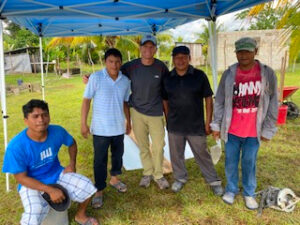 Friends working together