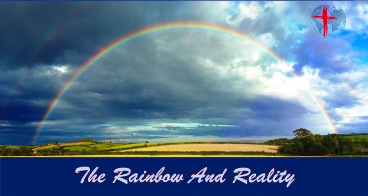 rainbow wide CVR Full Rainbow against clouds