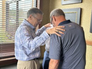 Praying for the team