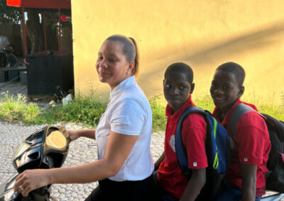 Boys on their way to school