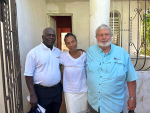 Steve and Elias with widow