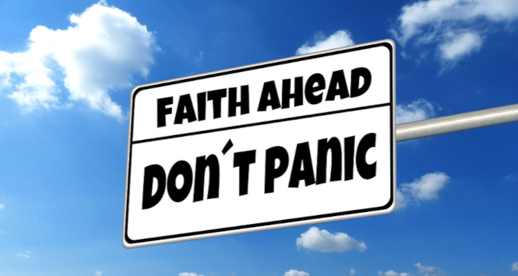 Faith Ahead - Road sign